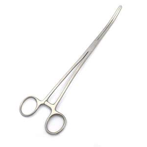 Premium Surgical Hemostatic Grasping Forceps Uterine & <b>Sponge</b> Clamps Bozeman Holding Forceps Curved Jaw Serrated Medical - Product Image 3