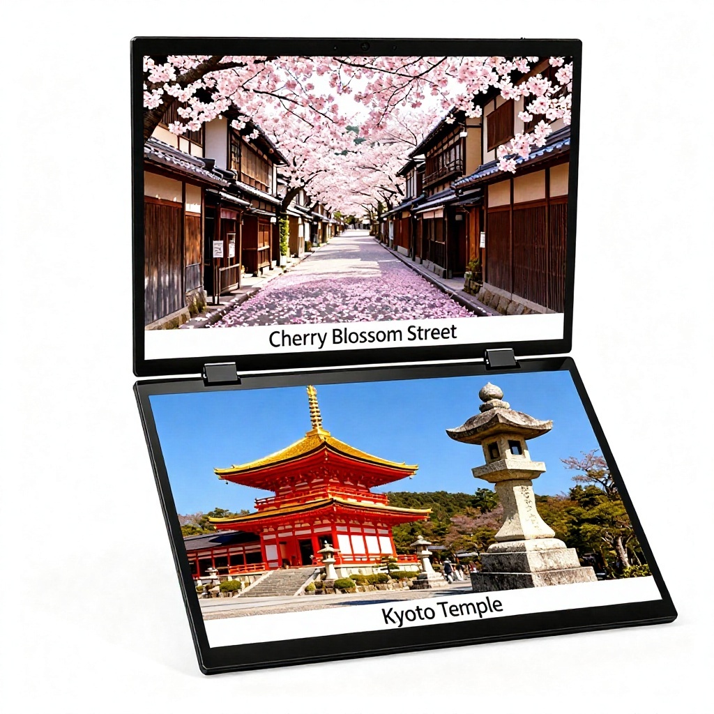 <strong>2026</strong> Cheapest Dual 14 Inch <strong>1080p</strong> Lcd Screen Portable Triple <strong>Monitor</strong> Extender for Gaming Laptop Pc Computer 12~17 Inch