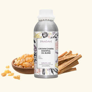 Mélange d'huiles essentielles 100% pures pour le chakra Racine de Raja : Bois de Santal, Ylang-Ylang, Bergamote, Géranium pour l'hydratation et l'éclaircissement - Product Image 1