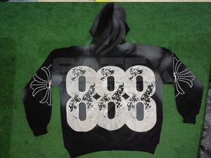 Custom Distressed Embroidery Logo Patched Thick Cotton <b>Fleece</b> <b>Zip</b>-<b>Up</b> <b>Hoodie</b> Unisex Winter Vintage Washed Sun Faded Rhinestone - Product Image 6