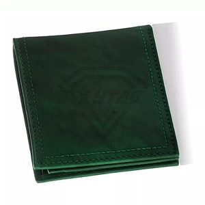 Portefeuilles courts en cuir véritable personnalisés de la meilleure qualité faits à la main avec fermeture à bouton imprimé prix de gros - Product Image 4