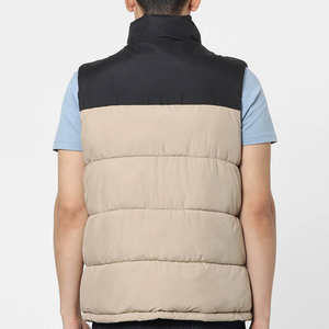 Chaqueta sin mangas de bombardero transpirable de alta calidad para hombre con diseño de chaleco acolchado Softshell prendas de vestir exteriores de invierno - Product Image 3