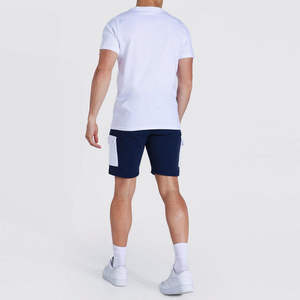 <b>Men</b> Casual Breathable <b>Short</b> Set Polyester/Cotton <b>T</b>-<b>Shirts</b> <b>Shorts</b> Wholesale Summer Wear Custom Twin Sets - Product Image 5