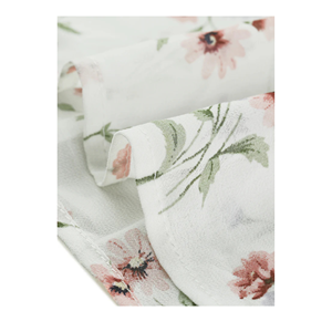 Sostenible sin mangas Floral Wrap Midi Sundress cuello en V con cinturón volantes Bodycon transpirable antiestático OEM servicio disponible - Product Image 2