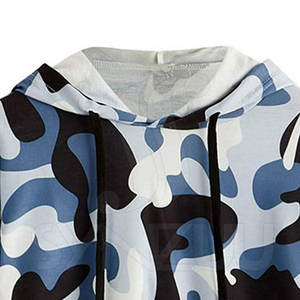 Jersey informal de mujer de calidad superior superventas, Top corto de invierno, sudaderas con capucha de longitud corta, Color sólido, único, teñido liso con capucha - Product Image 3