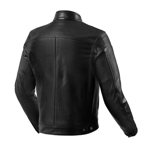 Chaqueta de cuero de moto de invierno a prueba de viento para hombre con armadura acolchada diseño transpirable y cierre de cremallera - Product Image 6