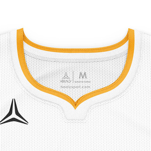 Maillot de basketball à sublimation avec dégradé de couleurs latérales et blocs de couleur, personnalisable avec nom d'équipe, numéro et logo vintage, 100 % polyester, chemises de sport - Product Image 3