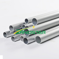 Tube rond en aluminium de bon prix, barre en aluminium de profil. Produit de vente chaud en 2023, produit par l'usine d'aluminium DINOSTAR