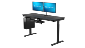 Versadesk powerlift Ergonomic điện đứng bàn Chiều cao có thể điều chỉnh màu đen gỗ và kim loại cho văn phòng hoặc chơi game sử dụng - Product Image 5