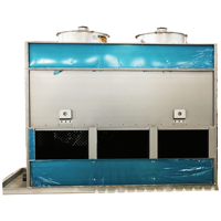 Tour de refroidissement à contre-courant à circuit fermé compacte, à commande à distance, avec moteur économe en énergie et construction métallique pour utilisation continue
