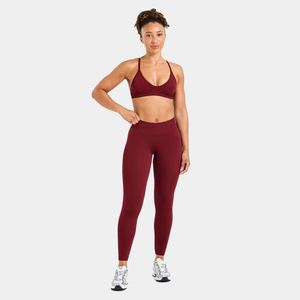 Servicio OEM, Mejor Precio, Leggings de Yoga Personalizados para Mujer, de Alta Calidad, Antibacterianos, Sin Costuras, con Logotipo en la Cintura, Profesionales, Color Marrón Sólido - Product Image 3