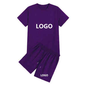 T-shirt respirant avec short Ensembles de shorts de gymnastique pour hommes Ensemble t-shirt et short Logo personnalisé Ensembles d'été pour hommes Vêtements de sport Service OEM - Product Image 6