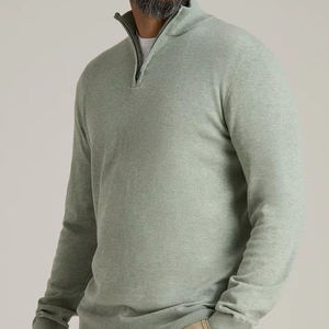 Sweat-shirts d'hiver en polyester/coton, dernier design, nouvelle arrivée, confortables, à fermeture éclair quart, respirants, écologiques, couleur unie - Product Image 3
