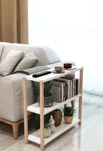 3-Tier Wooden Shelf <b>Unit</b> Multi-Purpose Bathroom & <b>Kitchen</b> Shelf Decorative Organizer - Product Image 3
