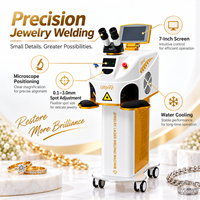 Machine de soudage laser pour bijoux 200W YAG, machine de soudage par points laser pour la réparation de bijoux en or et en argent et la restauration de métaux de précision