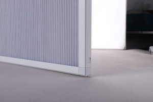 Stores ZSTARR, écran à double glissière, panneau de store en nid d'abeille à double glissière encadrée, stores cellulaires à double panneau pour portes et cloisons de pièces - Product Image 6