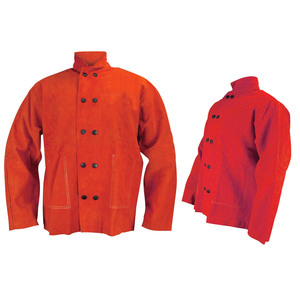 Chaqueta de Soldadura de Cuero Vacuno Auténtico de Buena Calidad para Hombre, Resistente al Calor, Chaqueta de Soldadura Más Vendida de KEEM BROTHERS - Product Image 6