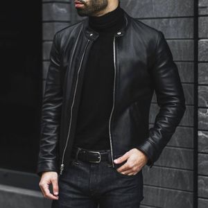 Chaqueta Bomber de Invierno para Hombre, Talla Grande, Estilo Casual Elegante, Tejido de Lona, Poliéster/Algodón Lavado, Transpirable, Cortavientos, Cierre de Cremallera - Product Image 2