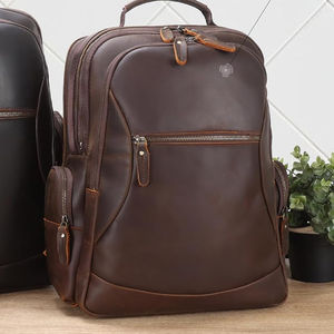 Bolso de cuero de moda para hombre, riñonera de viaje, gran capacidad, senderismo, bolsillo para teléfono móvil, bolso de cuero para hombre - Product Image 5