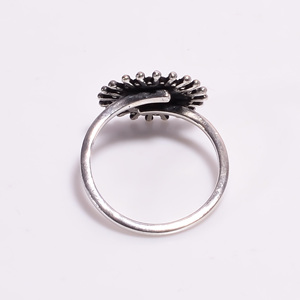 Belle bague en argent sterling 925 bijoux classiques de luxe de haute qualité anniversaire de mariage ou cadeau de fête bijoux en gros - Product Image 2