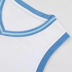 ชุดบาสเก็ตบอลแบบกำหนดเองราคาแข่งขัน ดีไซน์ระบายอากาศ ลายพิมพ์แบบซับลิเมชั่น ชุดสไตล์ทันสมัย - Product Image 2