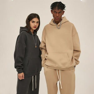 Sweats à capuche d'hiver brodés délavés à l'acide unisexe impression personnalisée polaire lourde OEM vente en gros de vêtements d'usine commande en gros - Product Image 2