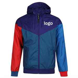 Veste coupe-vent à capuche fine pour homme, printemps été, sports de plein air, logo personnalisé, uniforme d'équipe - Product Image 2