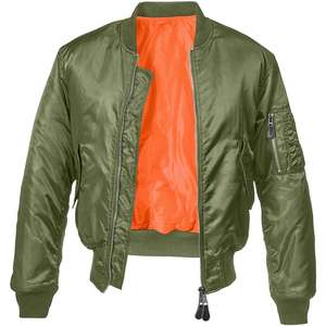 Chaqueta de bombardero OEM cortavientos de poliéster y vuelo impermeable con cremallera chaqueta de bombardero informal para hombres - Product Image 6