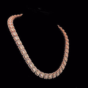 Chaîne Tennis Hip Hop en Argent Sterling 925 Personnalisée, Sertie de Moissanite VVS, Qualité Supérieure, Testée au Diamant, Chaîne Baguette de 9 mm - Product Image 4