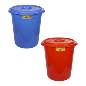 5380 baril 120L avec couvercle Design moderne baril de pluie Pp matériel seaux d'eau en plastique emballage personnalisé conteneurs en plastique - Product Image 1