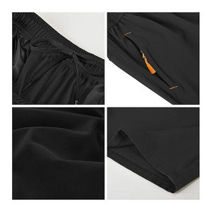 High Trending <b>Men's</b> Mid Waist Cargo Stretch <b>Shorts</b> High Quality 100% Polyester Multi-Pockets with Solid <b>Pattern</b> - Product Image 6