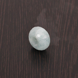 Natural <b>Aquamarine</b> 14x8x5.5mm Roundel Faceted Beads 10.40 Cts Green Loose Gemstone for <b>Bracelet</b> Making - Product Image 2