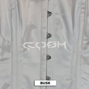 Corsé de Novia de Satén Blanco con Varillas de Acero, para Bodas y Fiestas - Product Image 3