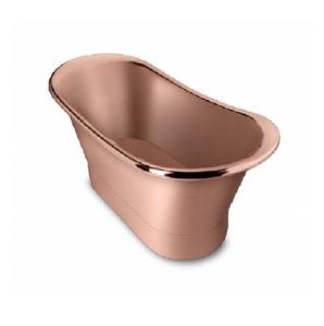 Bañera de cobre hecha a mano de primera calidad con diseño antiguo, perfecta para relajarse y disfrutar de una lujosa experiencia de Baño - Product Image 5