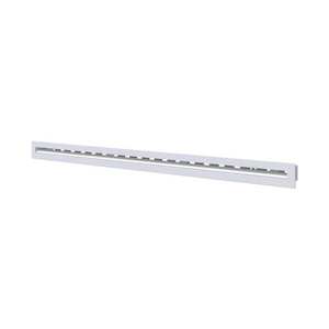 Diffuseur linéaire en aluminium Tecnosystemi avec amortisseur et registres et grilles de déflecteur central à 1 fente - Product Image 1