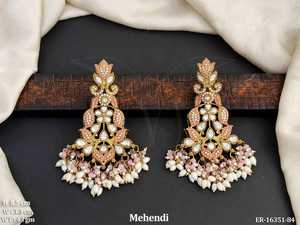 Pendientes Antiguos de Oro de Alta Calidad, Joyería Étnica India Clásica, Pendientes Largos de Diseño, Accesorios de Fiesta para Mujer - Product Image 6