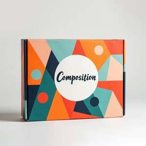 Custom <b>Cardboard</b> Counter Display Box Black Gold Foil Brown Craft Mailer Packaging for Lipstick Soap Window Box Matt Lamination - Product Image 1