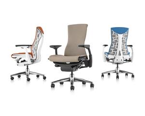 เก้าอี้สำนักงาน/เกมมิ่ง Herman Miller Embody Ergonomic โครงอะลูมิเนียม ที่วางแขนหนัง รองรับสรีระหลังส่วนล่าง พร้อมที่วางแขนปรับได้ - Product Image 1