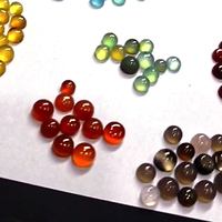 857 pièces de cabochons en calcédoine naturelle de haute qualité, 6mm, 7mm, 8mm, bleu aqua, jaune, pierres précieuses en vrac, 1900 carats pour la fabrication de bijoux, 76 $ US