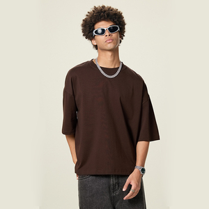 Vente en gros en usine T-shirts à séchage rapide 100% coton pour hommes Impression de logo personnalisé Respirant Motif solide Respirant Service OEM - Product Image 5