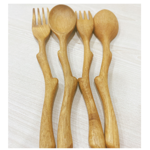 Cuillère en bois du Vietnam de qualité supérieure avec logo personnalisé pour restaurants écologique et durable - Product Image 4