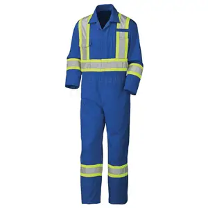 Ropa de trabajo de algodón cómoda OEM, chaqueta de seguridad para trabajos de construcción personalizada, ropa de protección desechable - Product Image 1