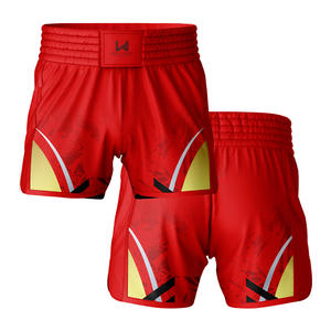 Shorts de Muay Thai W4G légers et durables de haute qualité Logo avant personnalisé respirant unisexe Polyester/coton en stock Shorts - Product Image 6