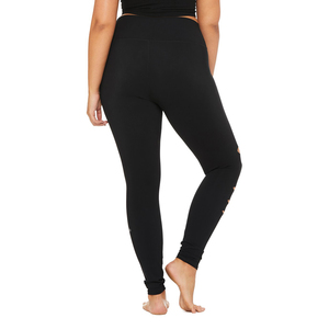 Leggy Custom Gym Fitness Wears Wholesale Pants <b>Slim</b> Fitness <b>Legging</b> High-Waist Ripped Yoga Workout Women <b>Legging</b> Running Leggy - Product Image 2