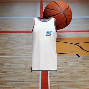 Maillot de basket-ball pour hommes grande taille adulte, imprimé numérique réversible, 100% polyester, respirant, séchage rapide, uniforme de sport - Product Image 4