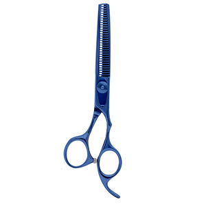 Ciseaux à cheveux en acier inoxydable à revêtement bleu Ciseaux amincissants Ciseaux intelligents Supercut avec acier inoxydable à haute teneur en carbone - Product Image 6