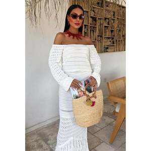 Conjunto de Punto Étnico 10094 con Manga Estilo Sandía y Característica Transpirable - Product Image 3