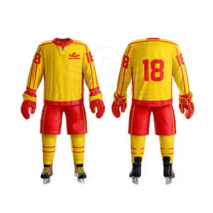 Uniforme de Hockey sobre Hielo Personalizado de Diseño Nuevo, Transpirable, 100% Poliéster, Ecológico, Precio al por Mayor - Product Image 4