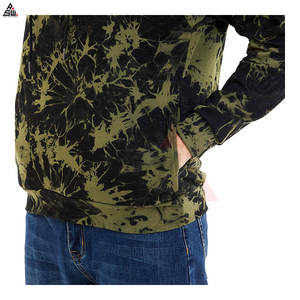 Rate Men Tie Dye Hoodies Designs entièrement personnalisés Top Trending Basics Cotton Blended Premium Quality Tie Dye Men's Hoodies - Product Image 3