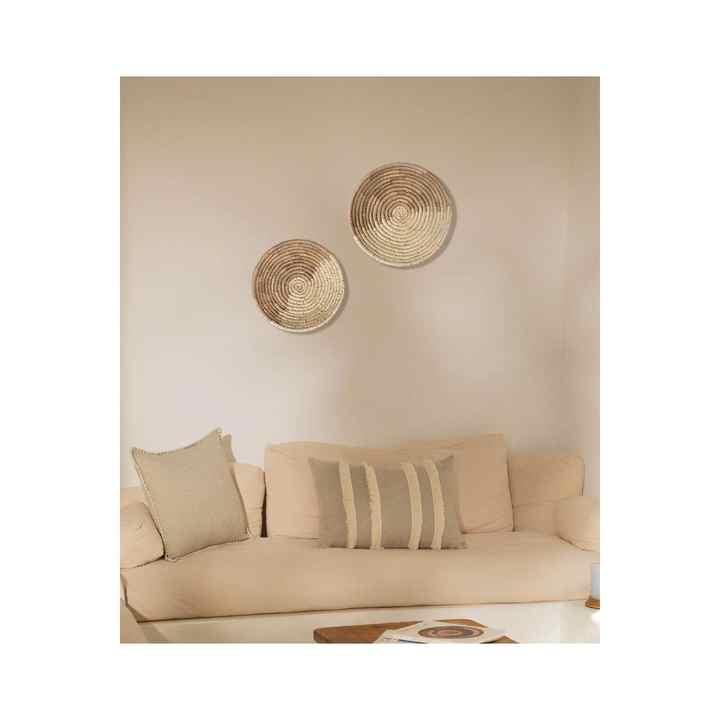 Meander Natural Bamboo African Handmade Wall Plate Decoration 45cmx9cm 8810